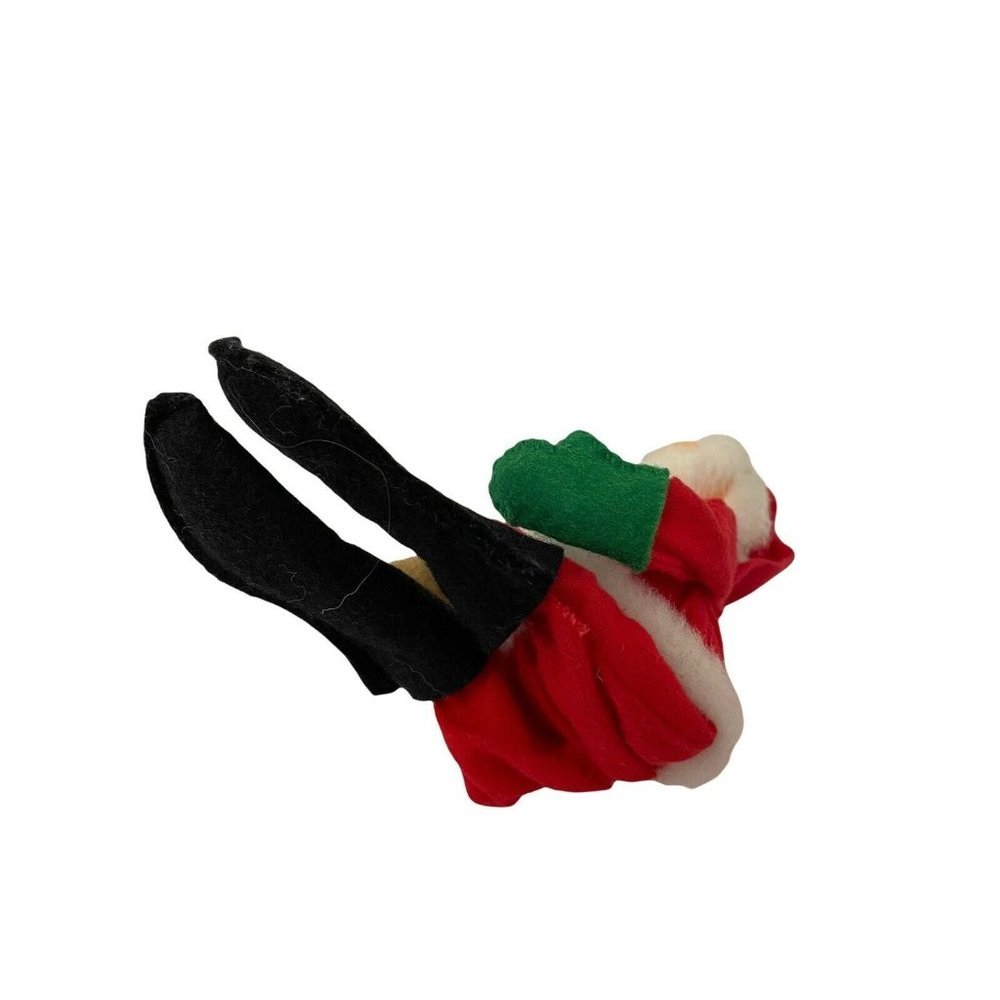 Annalee Santa Claus Christmas Doll Unisex OS Red Vintage 1963 1965 Felt Posable - Picture 6 of 6